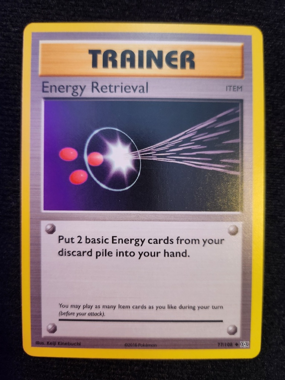 Energy Retrieval Trainer (077/108) - Pokémon Trading Card - XY Evolutions (2016)